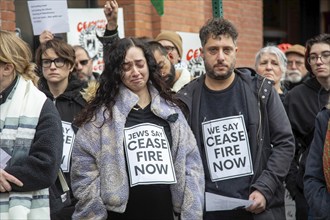 Detroit, Michigan USA, 7 November 2023, Members and supporters of Jewish Voice for Peace held a