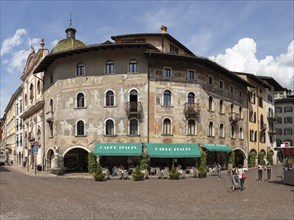 Cafe, Square, Trento, Tyrol, Italy, Europe