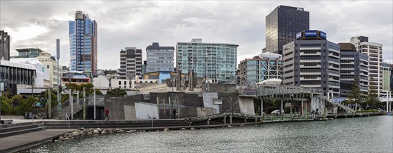 Sea bridge sculpture, Wellington, New Zealand, Oceania