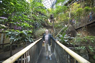 Hakan Sigurdsson, 61, Scientific Director, in the rainforest at Universeum Science Centre,