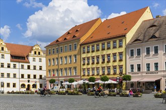 DEU Saxony Torgau Torgau town houses on the market square