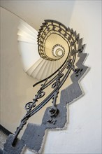 Staircase in old building, Hamburg, Germany, Europe