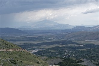 Extensive landscape around the Kalasa stream near Vergo in southern Albania. Qark Vlora, Albania,