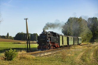 For the annual line birthday of the Lößnitzgrundbahn, many special trains from different eras of