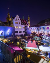 The nostalgic Christmas market in the stable yard of Dresden's Residence Palace also offers quiet