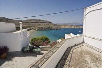 Rhodes Island, Lindos, Lindos is a town on the Greek island of Rhodes. Its landmark is the