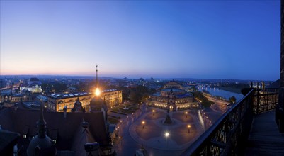 DEU Saxony Dresden Dresden Silhouette