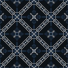 Traditional Latvian embroidery seamless pattern, vector illustration