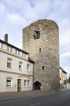 Historic brick gate tower, tower, Hann. Münden, Hannoversch Münden, Lower Saxony, Germany, Europe