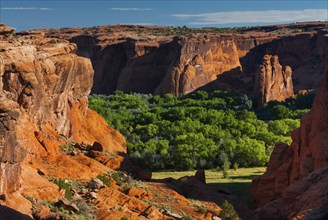 Rock formation in Chelly Canyon National Park, Arizona, USA, North America