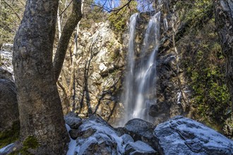 Kaledonia Waterfall in the Troodos Mountains, Cyprus, Europe