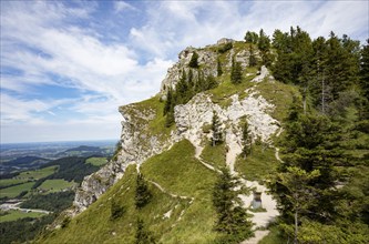 Hiking trail to the summit of the Nockstein, Osterhorn Group, Flachgau, Land Salzburg, Austria,