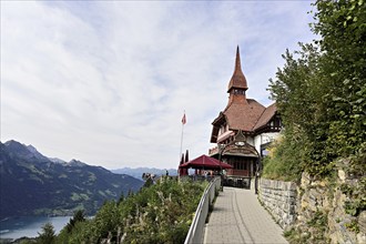 Panoramarestaurant Harder Kulm, Interlaken, Canton of Bern, Switzerland, Europe