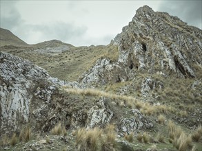 Landscape in the Andean highlands, Curipata, Peru, South America