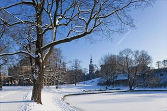 Zwinger in winter, the Dresden Zwinger, is one of the most important Baroque buildings from the