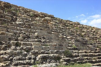 Selinunte, remains of the city wall in the archaeological site of Selinunte, Trapani province,