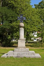 (© Sylvio Dittrich +49 1772156417) Merseburg Castle Garden Memorial to the Battle of Leipzig 1813