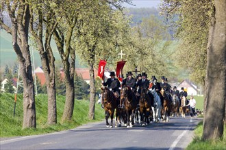 Every year at Easter there are about 5 processions in Lusatia, each with about 200 riders. The