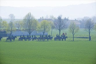 Every year at Easter there are about 5 processions in Lusatia, each with about 200 riders. The