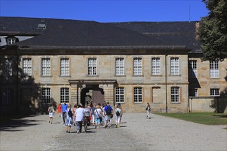 View of the New Palace from the Court Garden, Bayreuth, Upper Franconia, Bavaria, Germany, Europe