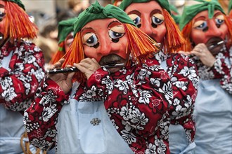 Basler Künstlerlarven, masks, Basler Fasnet parade, Basler Fasnacht, Basel, Switzerland, Europe