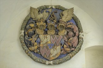 Coat of arms, Churburg Castle, Schluderns, South Tyrol, Italy, Europe