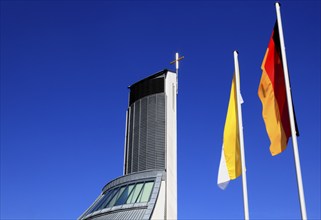 St. Christopher's motorway church, Himmelkron, Kulmbach district, Upper Franconia, Bavaria,