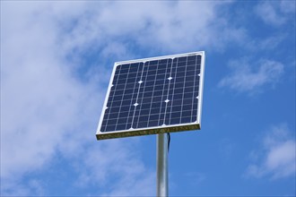 Solar panel, sky, clouds, Ossiach, Lake Ossiach, Carinthia, Austria, Europe