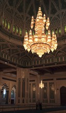 The Great Sultan Qabus Mosque in Muscat is the main mosque in Oman. It is considered one of the