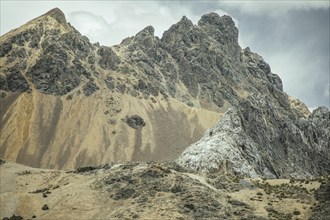 Mountain landscape in the Andean highlands, Alto de Ticlio, Peru, South America