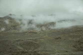 Landscape in the Andean highlands, Curipata, Peru, South America