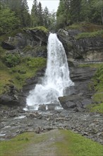 Steinsdalsfossen Waterfall in Hardanger Province, Norway, Scandinavia, Europe