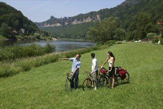 Elbe cycle path Schöna