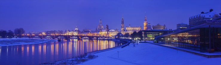 Evening view over Dresden's Old Town