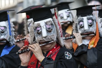 Basler Künstlerlarven, masks, Basler Fasnet parade, Basler Fasnacht, Basel, Switzerland, Europe