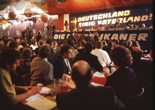 DEU, Germany: The historical slides from the times 80-90s events and persons from politics,