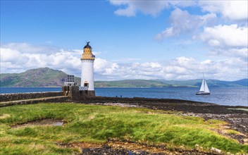 Rubha nan Gall, Tobermory Lighthouse, Tobermory, Isle of Mull, Scotland, UK