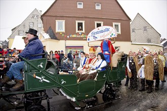 The ski and ice carnival in Geising is one of the highlights of the winter season in the Ore