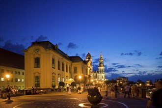 Brühl's Terrace is an architectural ensemble and a tourist attraction in Dresden. The Brühl's