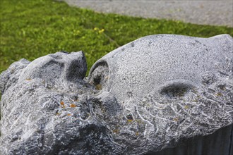 The Swedish grave, former mass grave of 300 Swedish cavalry soldiers, memorial, memorial stone,