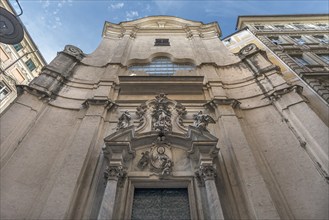 Main façade of the baroque Chiesa di San Filippo Neri, consecrated in 1674, Via Lomellini, 10,