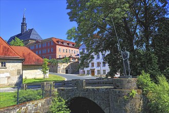 Himmelkron Monastery, monastery mill and former malt house, Kulmbach district, Upper Franconia,