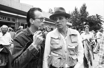 Federal Party Congress The Greens in the Westfalenhalle on 21.06.1980 in Dortmund. Joseph Beuys. (M