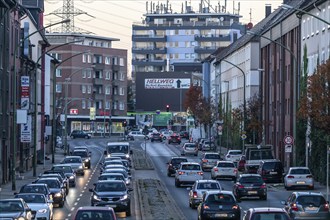 Gladbecker Straße in Essen, B224, inner-city street in Essen heavily polluted by air pollution,