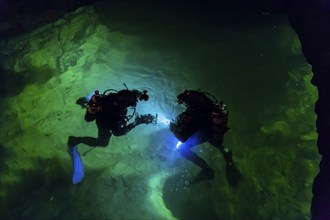 Divers in the Marie Louise Stolln visitor mine