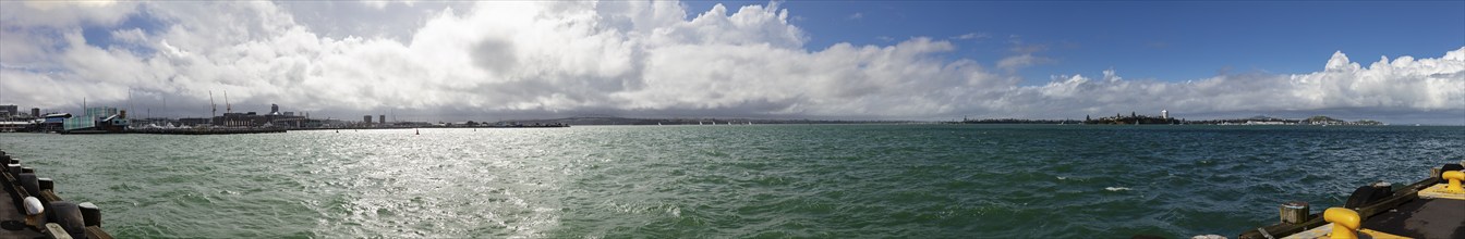 Harbour Bridge, Harbour, Panorama, Auckland, New Zealand, Oceania