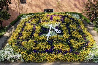 Zittau Fleischerbastei with flower clock and Meissen porcelain carillon