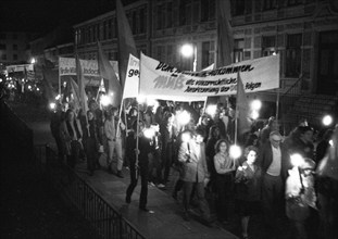 The congress of the DKP-affiliated Socialist German Workers' Youth (SDAJ) on 11.09.1971 in Bremen