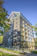 Modern student residence, KTH Royal Institute of Technology campus, Kungliga Tekniska högskolan,