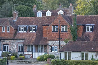 Houses, Alfriston, East Sussex, England, Great Britain